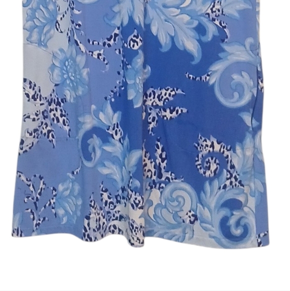 Gottox - NWOT Multi Colored Shift Dress, Zipperd Neck, Short Sleeve, Collared - Picture 9 of 11